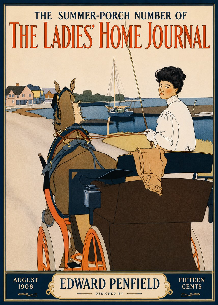 Edward Penfield The Ladies' Home Journal No6 - Poster