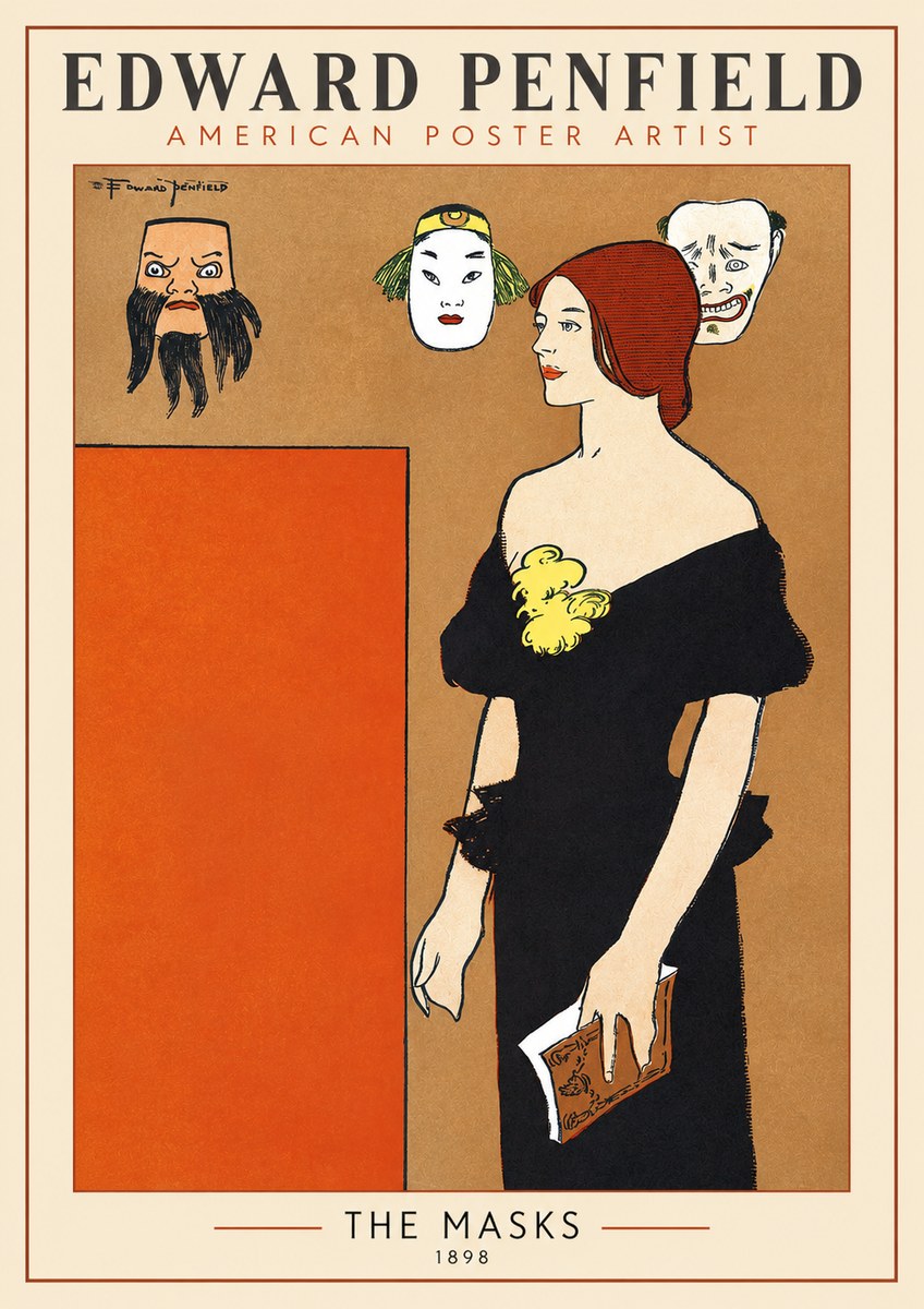 Edward Penfield The Masks No1 - Poster