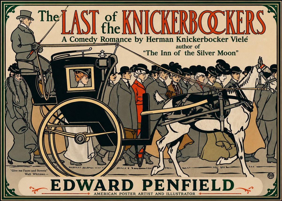 Edward Penfield The Last of the Knickerbockers No3 - Poster