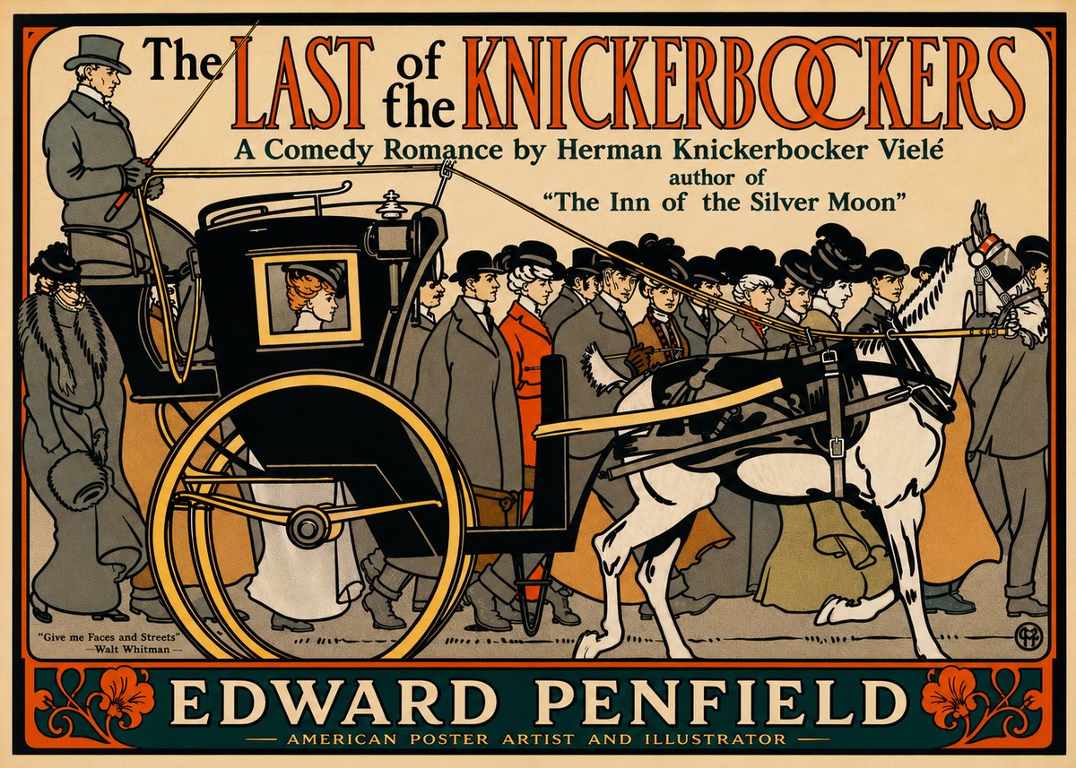 Edward Penfield The Last of the Knickerbockers No5 - Poster
