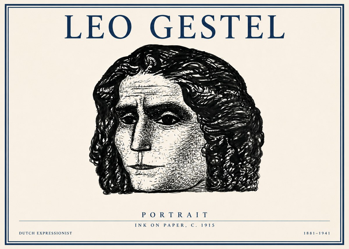 Leo Gestel Portrait No3 - Poster