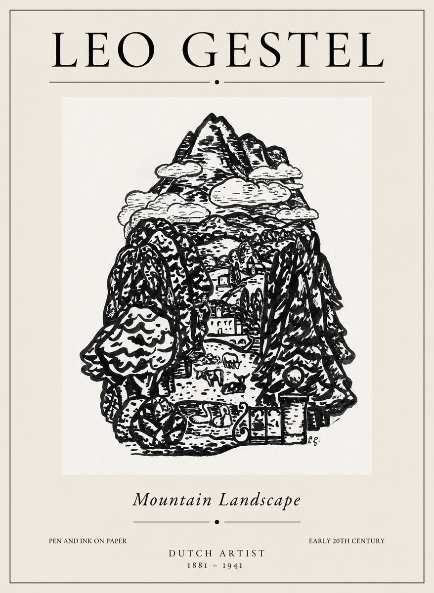 Leo Gestel Mountain Landscape No1 - Poster