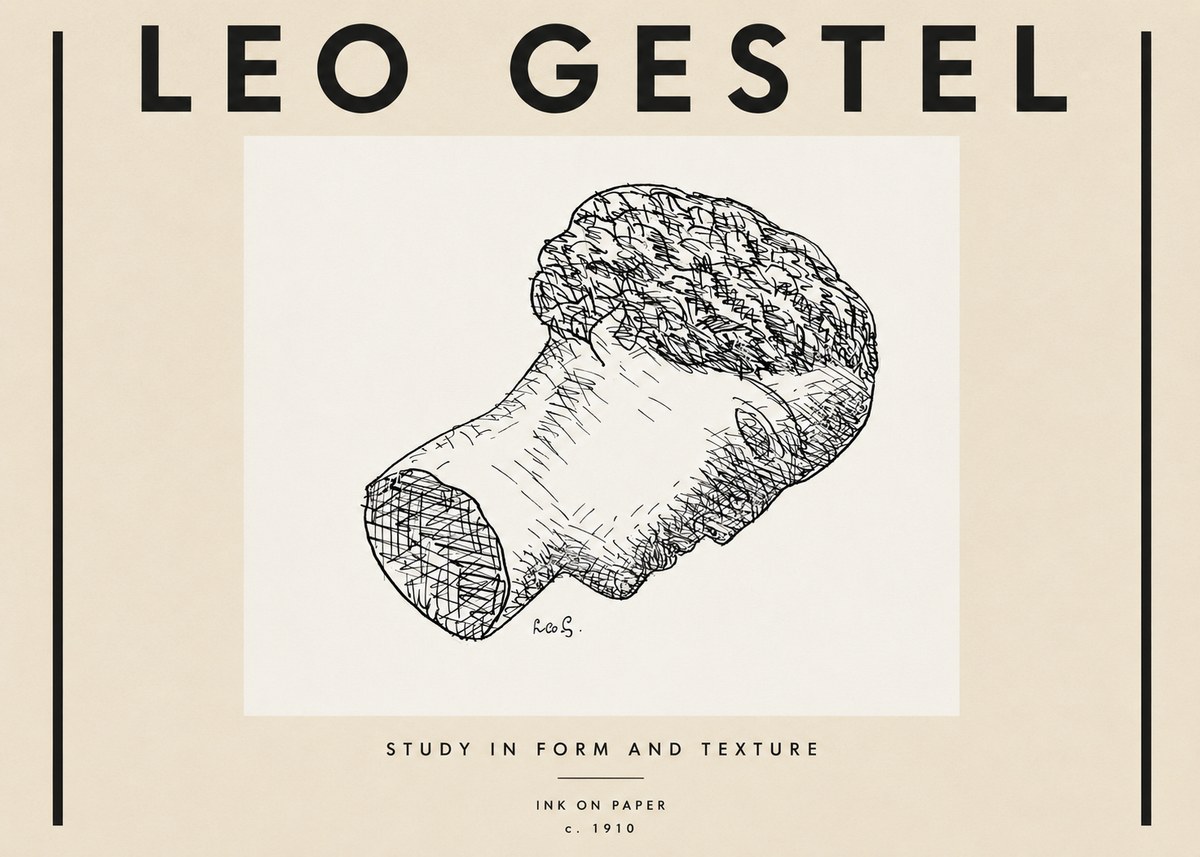 Leo Gestel Study in Form and Texture No4 - Poster