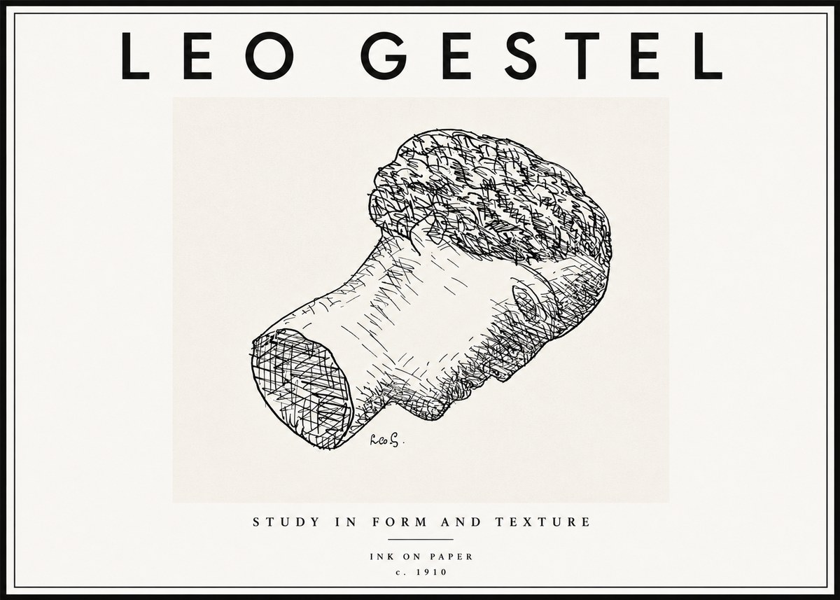 Leo Gestel Study in Form and Texture No6 - Poster