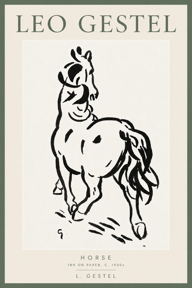 Leo Gestel Horse No6 - Poster