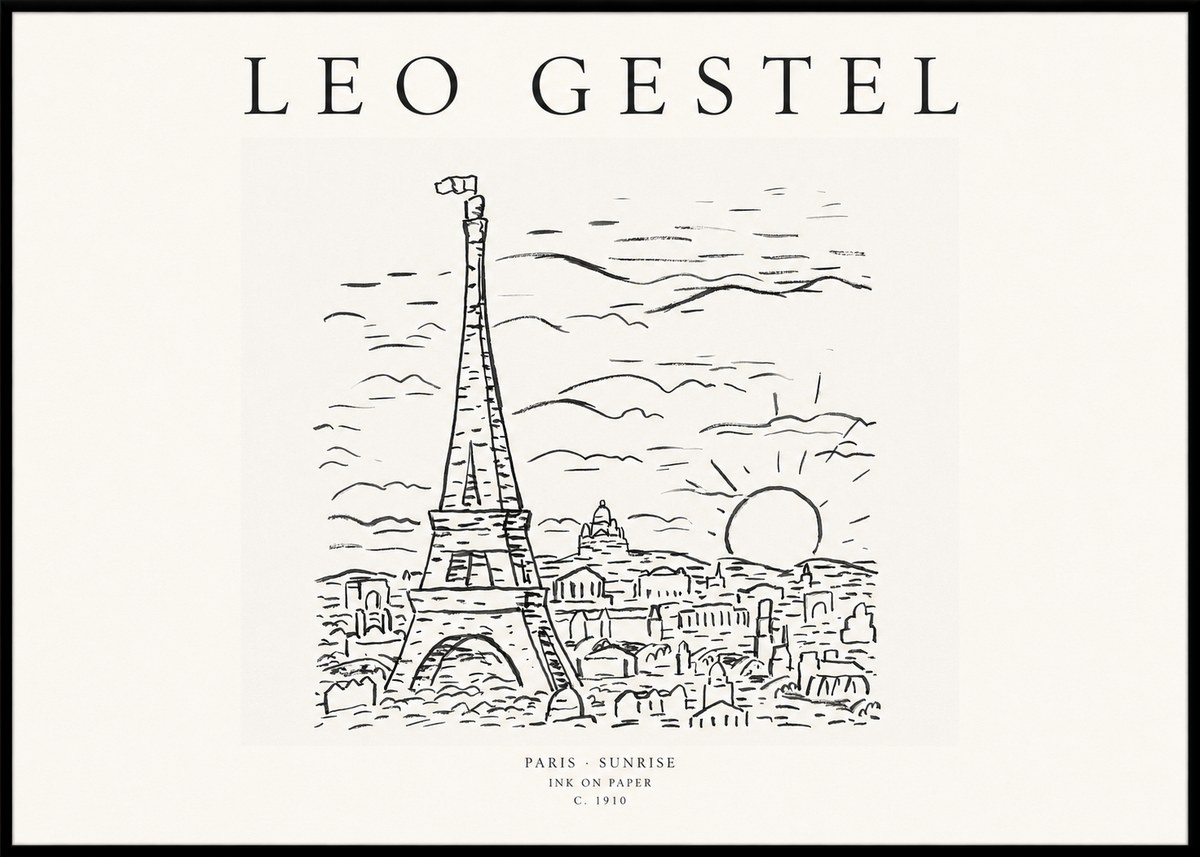 Leo Gestel Paris Sunrise No1 - Poster
