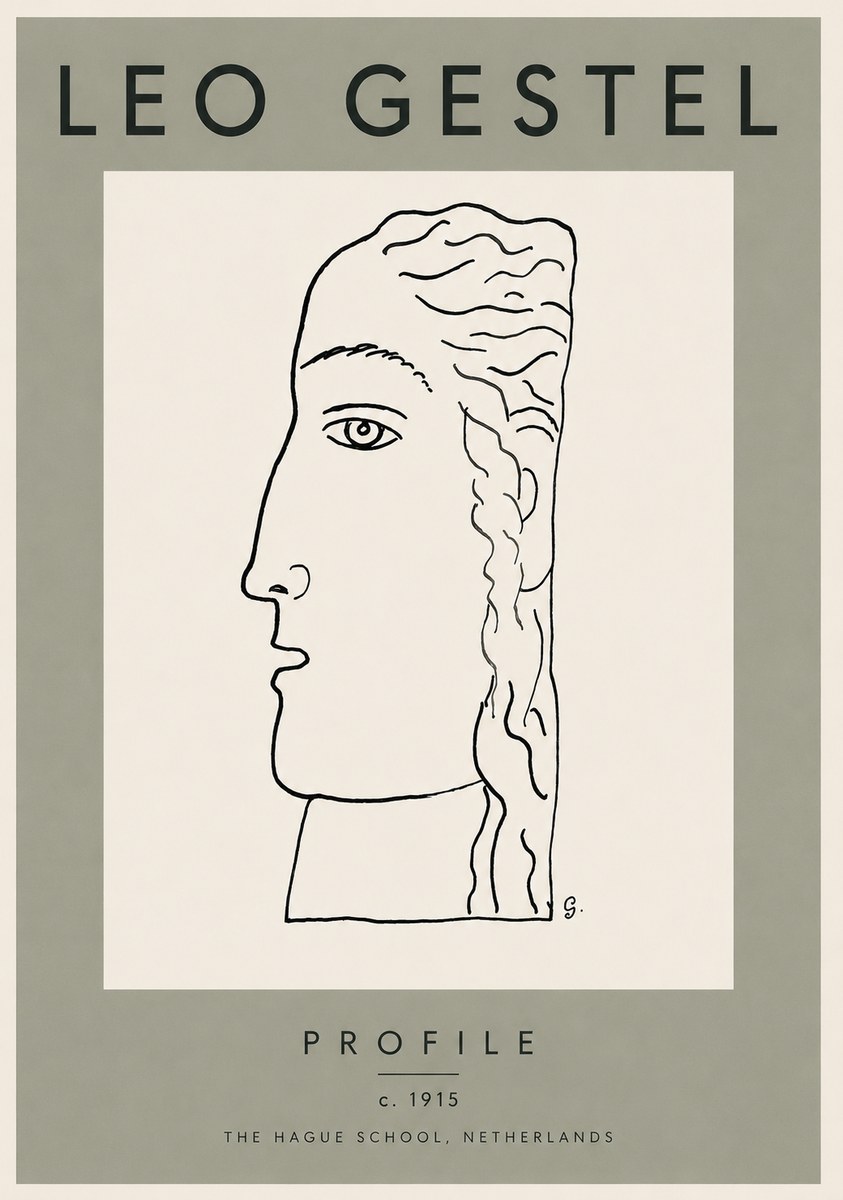 Leo Gestel Profile No3 - Poster