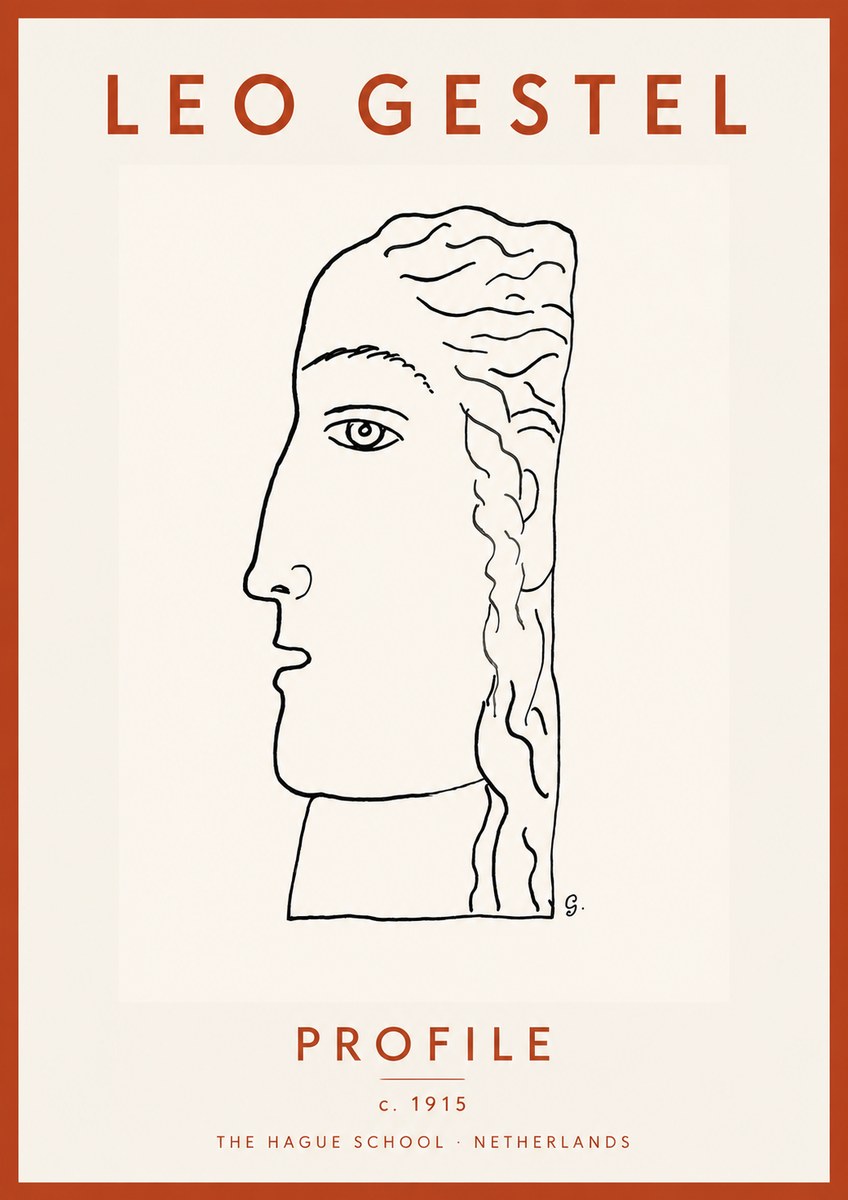 Leo Gestel Profile No4 - Poster