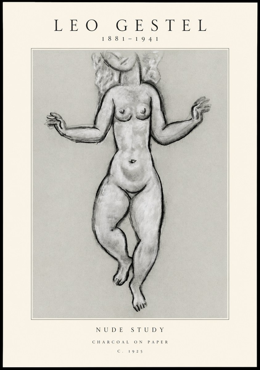 Leo Gestel Nude Study No1 - Poster