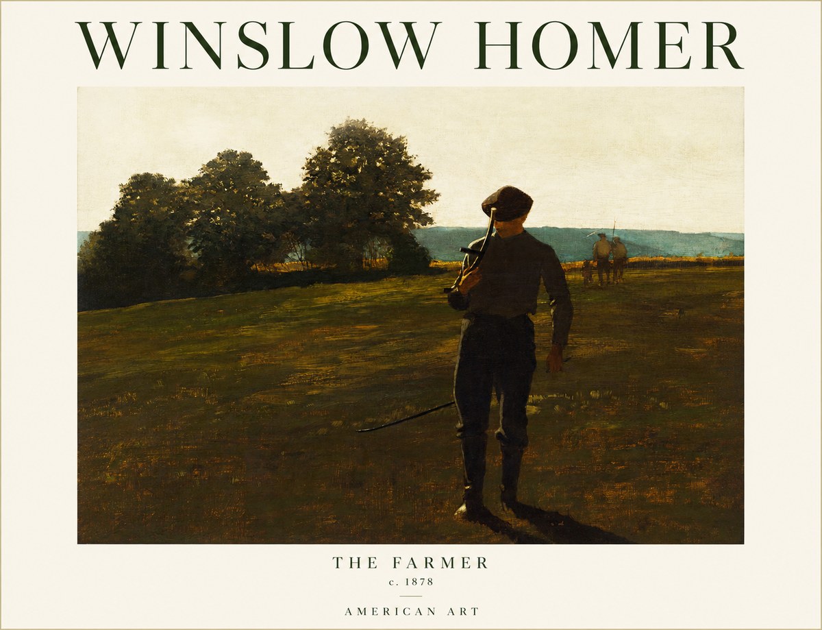 Winslow Homer The Farmer No1 - Poster