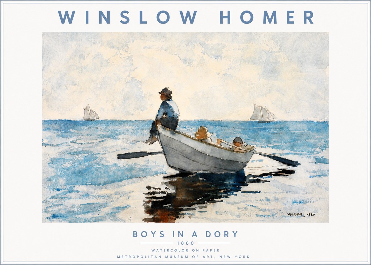 Winslow Homer Boys in a Dory I No5 - Poster