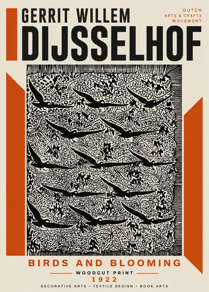 Gerrit Willem Dijsselhof Decorative Design No6 - Poster