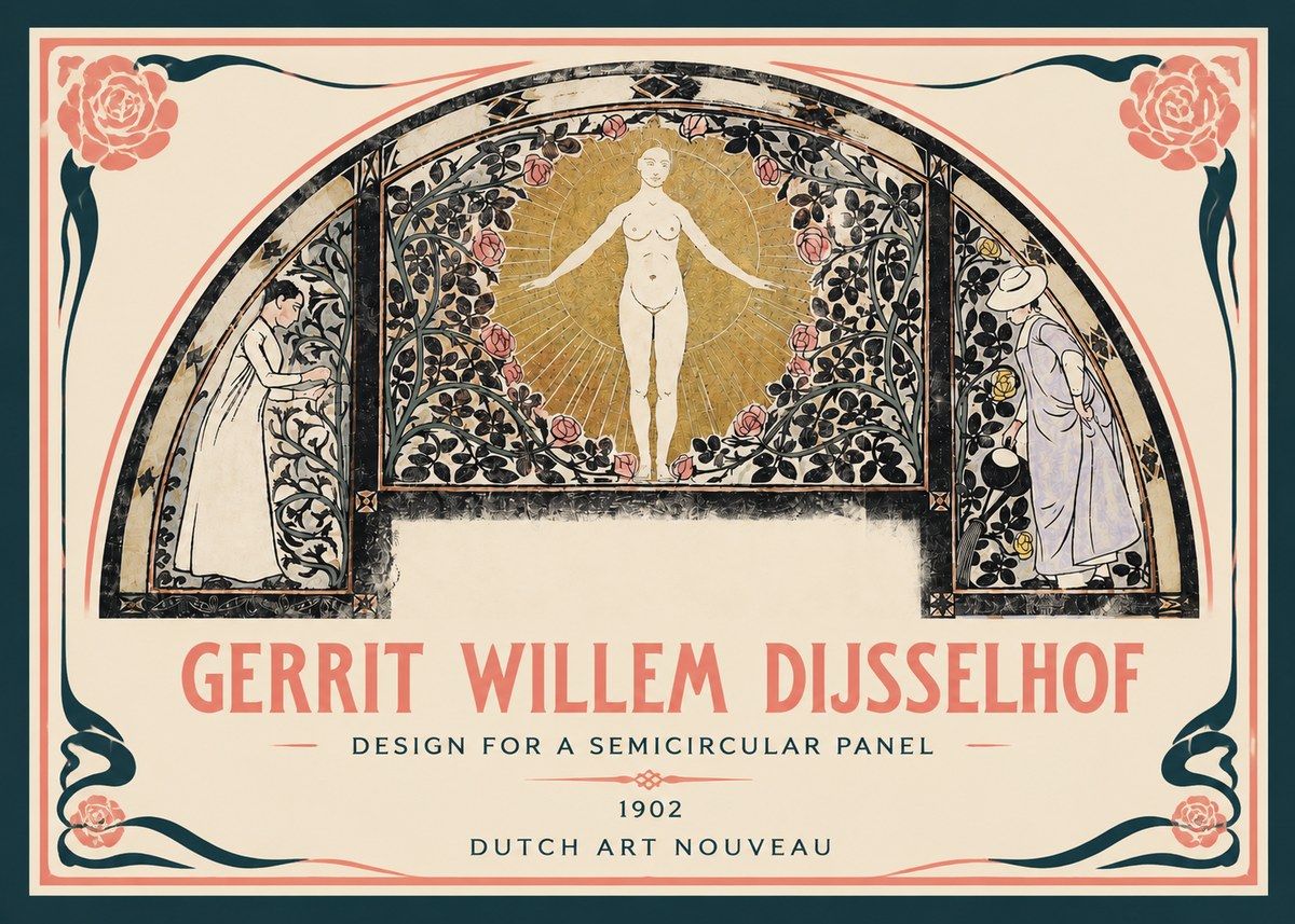 Gerrit Willem Dijsselhof Nature's Awakening No4 - Poster