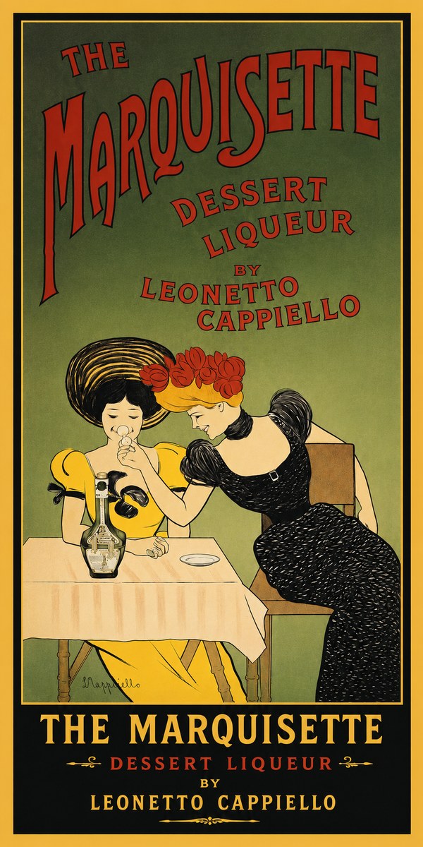 Leonetto Cappiello The Marquisette Dessert Liqueur No2 - Poster