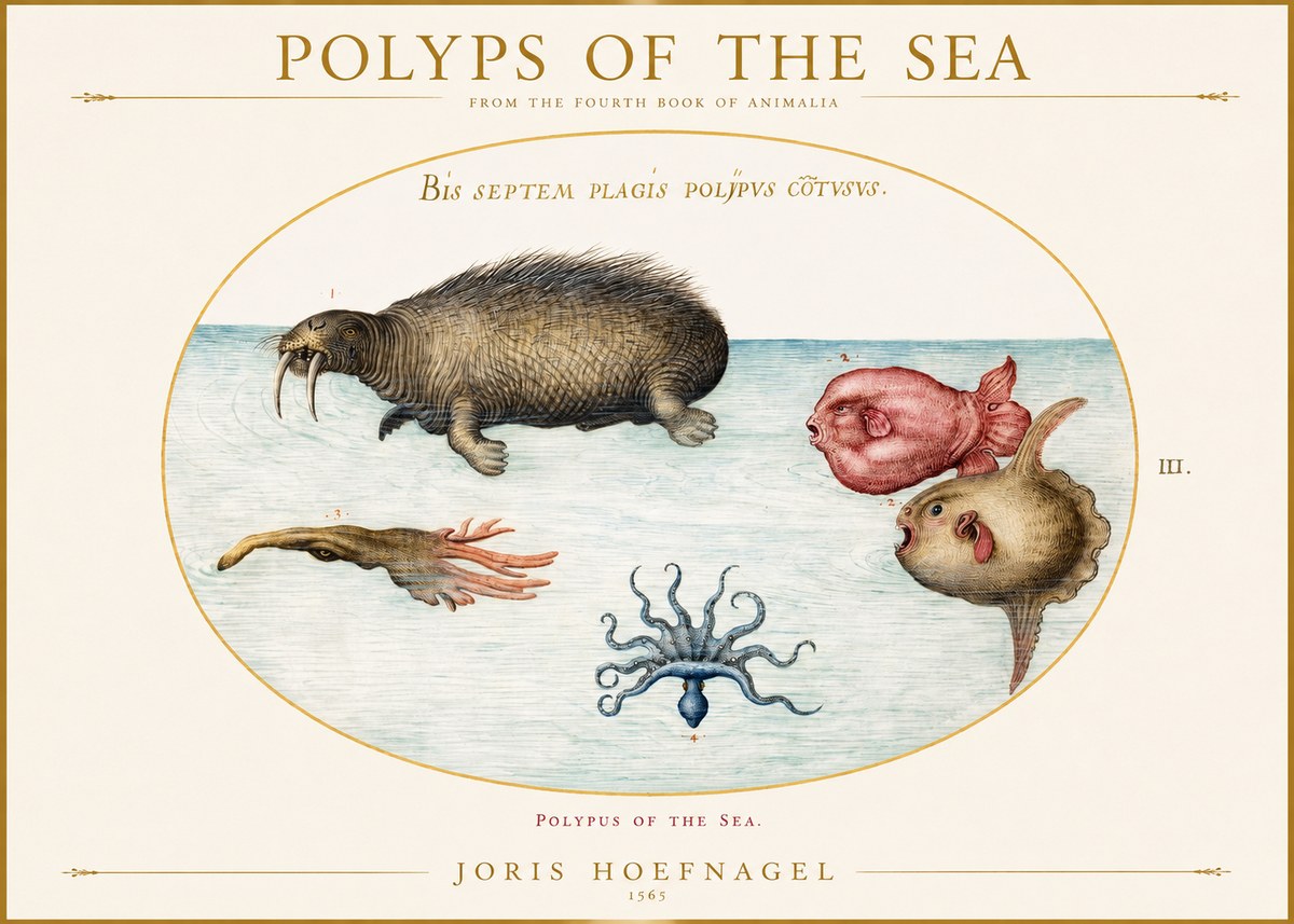 Joris Hoefnagel Polyps of the Sea No1 - Poster