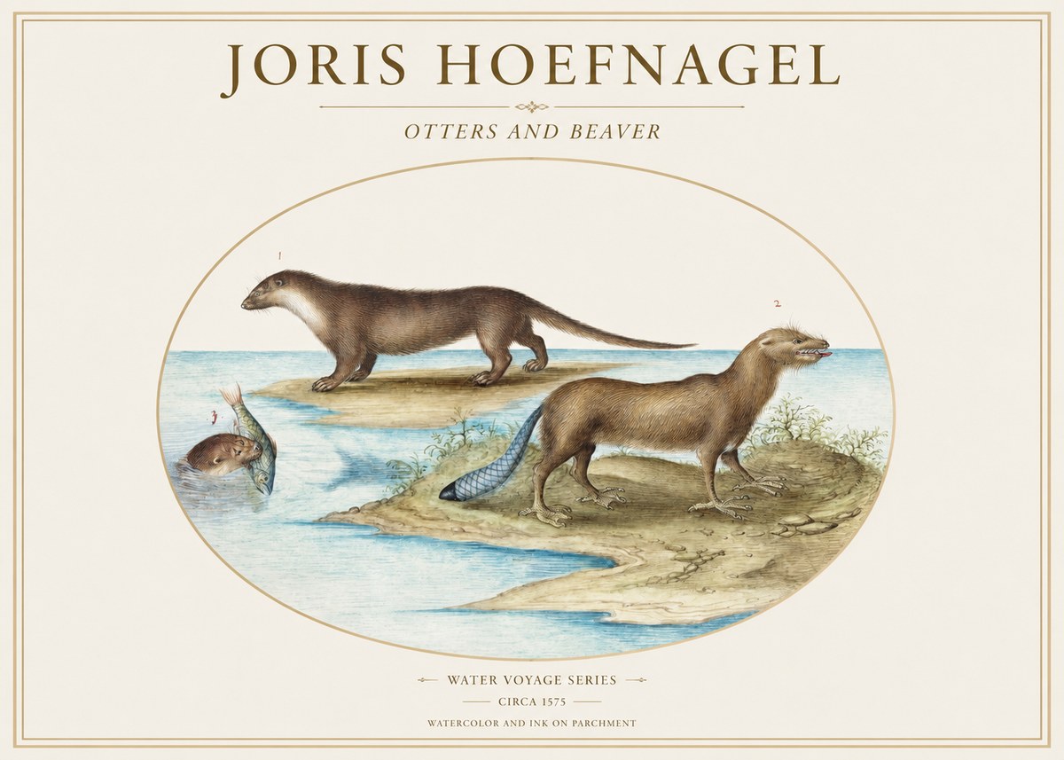 Joris Hoefnagel The Four-footed Creatures No2 - Poster
