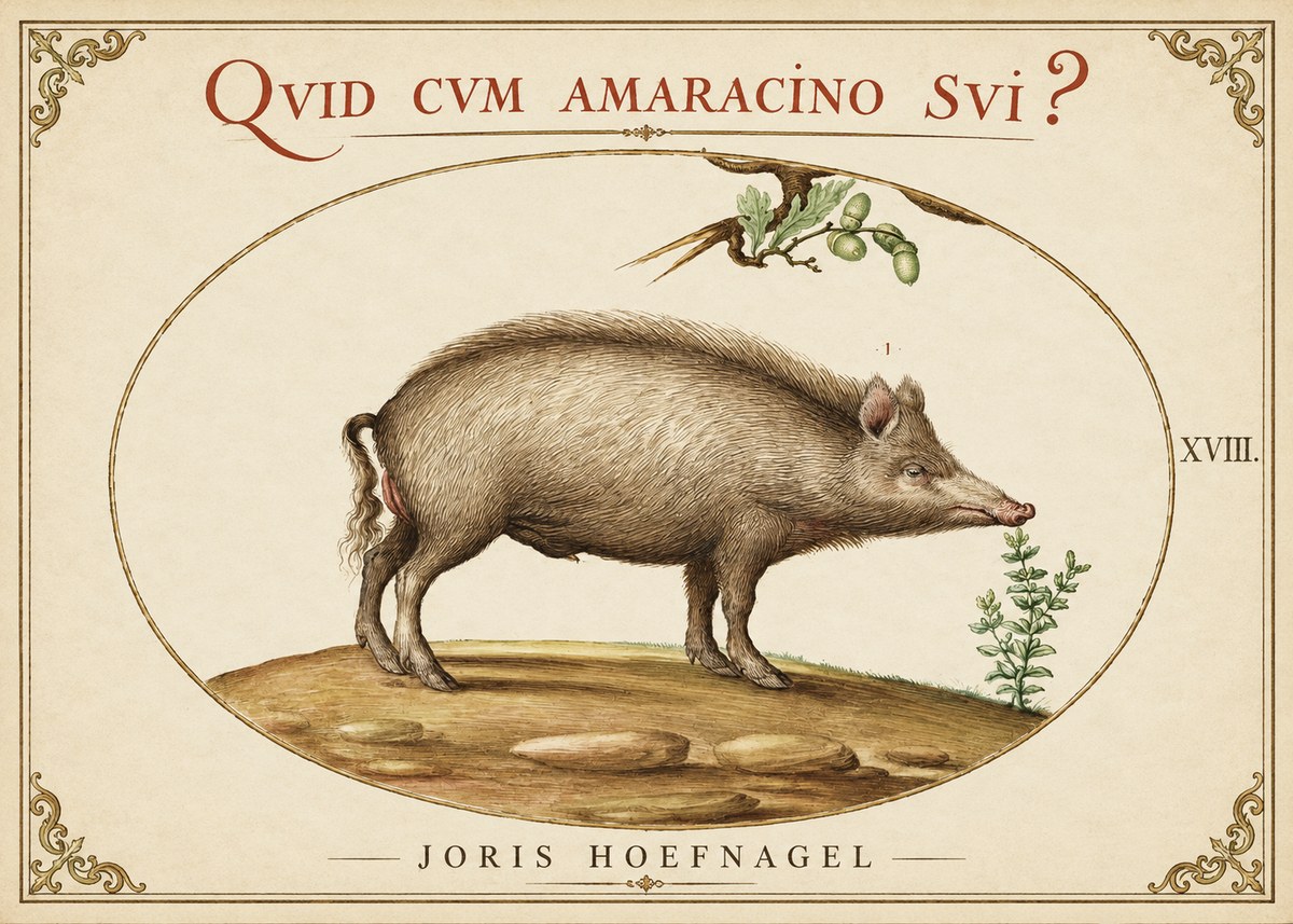 Joris Hoefnagel Qvid Cvm Amaracino Svi? No1 - Poster