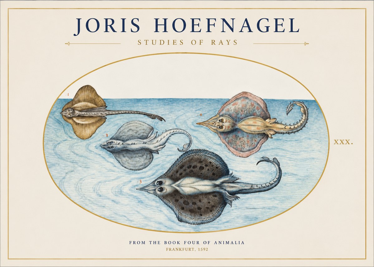 Joris Hoefnagel Rays and Skates No2 - Poster