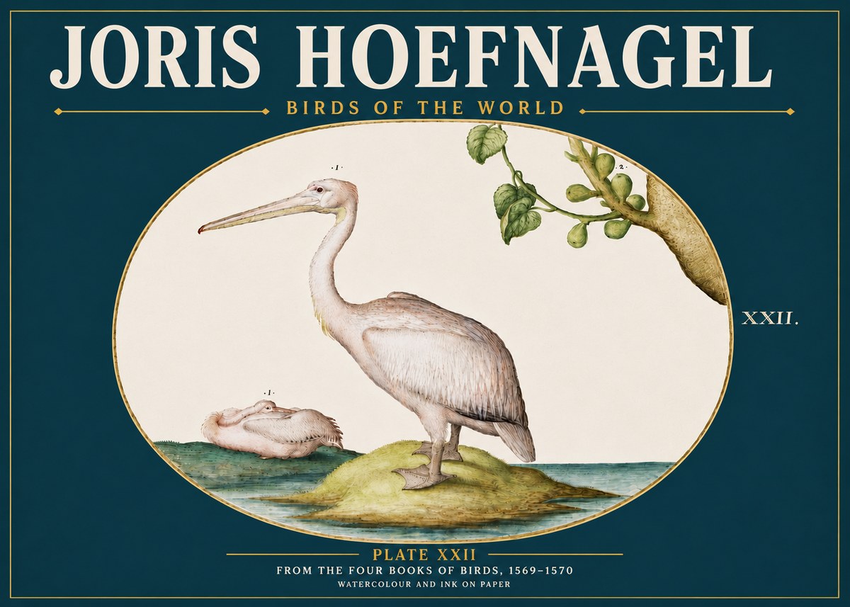 Joris Hoefnagel Plate Xxii No5 - Poster
