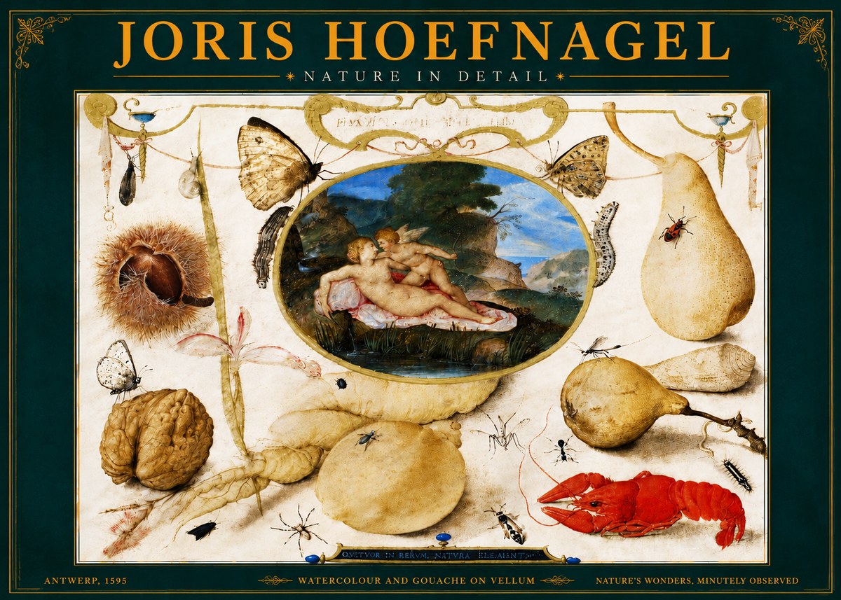 Joris Hoefnagel Nature in Detail No5 - Poster