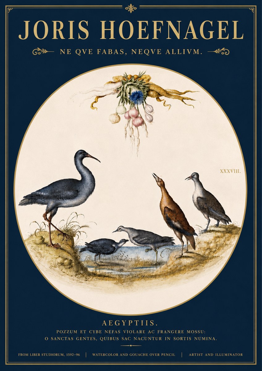 Joris Hoefnagel Aegyptiis. No4 - Poster