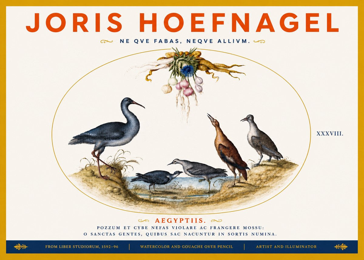 Joris Hoefnagel Aegyptiis. No5 - Poster