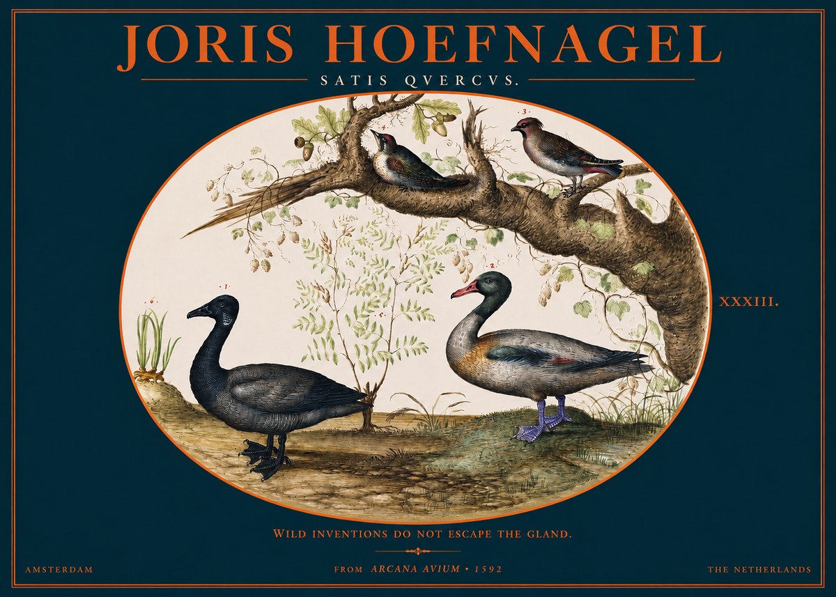 Joris Hoefnagel Satis Quercus. Birds of the Marsh No3 - Poster