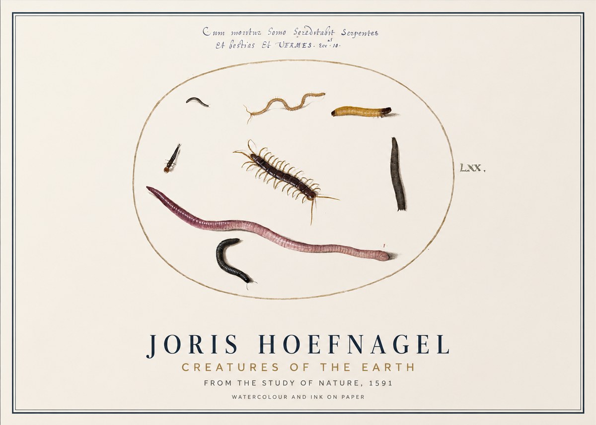 Joris Hoefnagel Creatures of the Earth II No1 - Poster