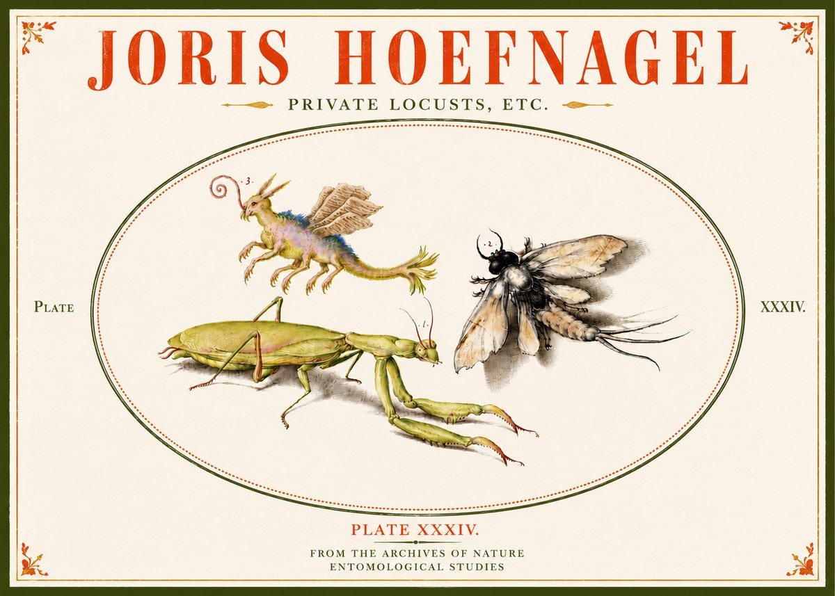 Joris Hoefnagel Privs Locvsta Bovem. No6 - Poster