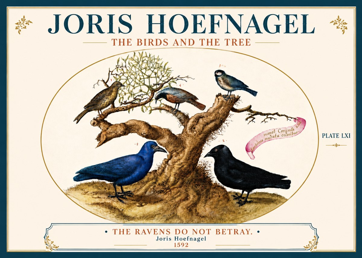 Joris Hoefnagel The Birds and the Tree No4 - Poster