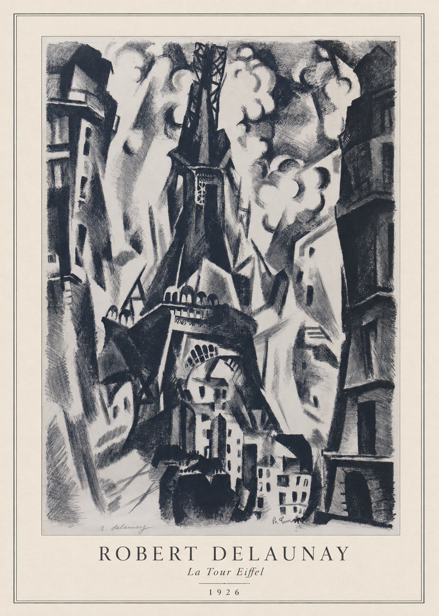 Robert Delaunay La Tour Eiffel No3 - Poster