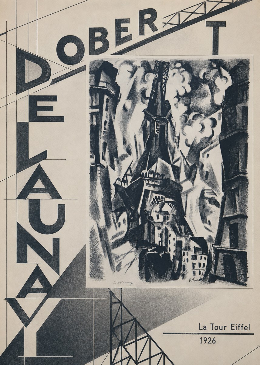 Robert Delaunay La Tour Eiffel No5 - Poster