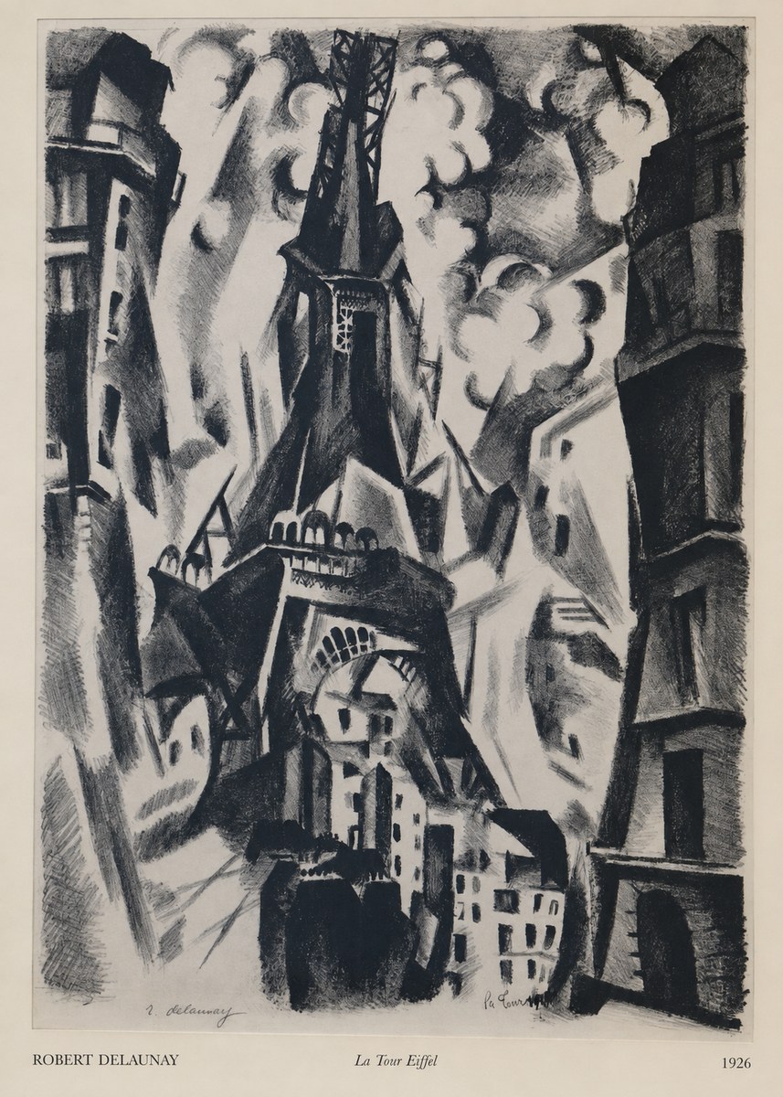 Robert Delaunay La Tour Eiffel No6 - Poster
