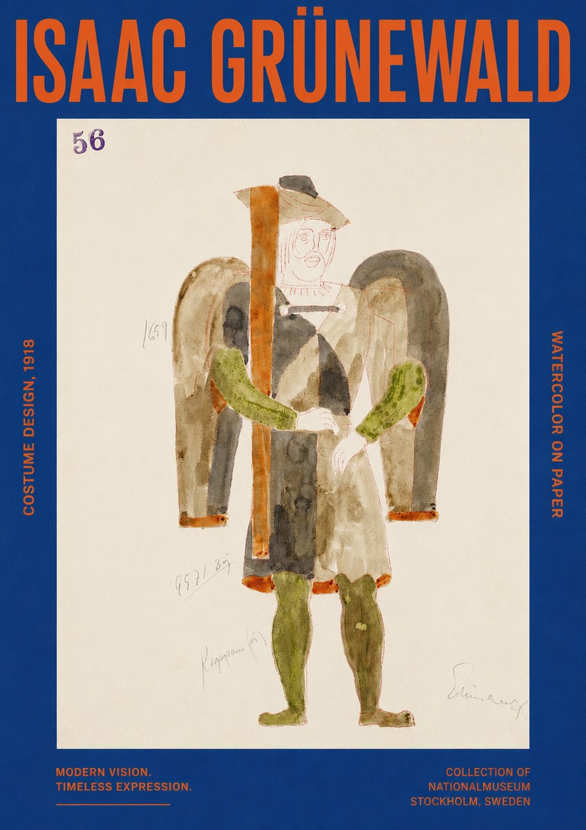 Isaac Grünewald Costume Design IV No2 - Poster