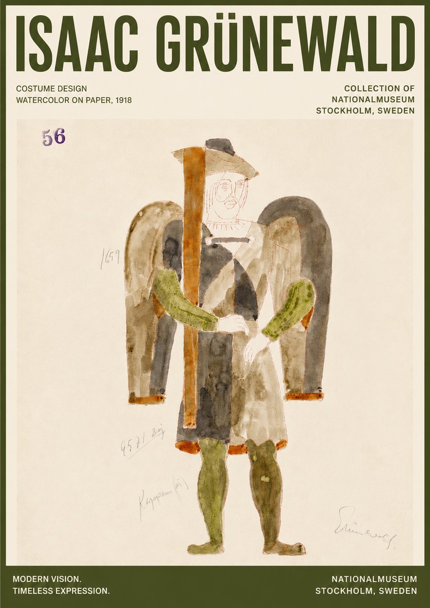 Isaac Grünewald Costume Design IV No4 - Poster