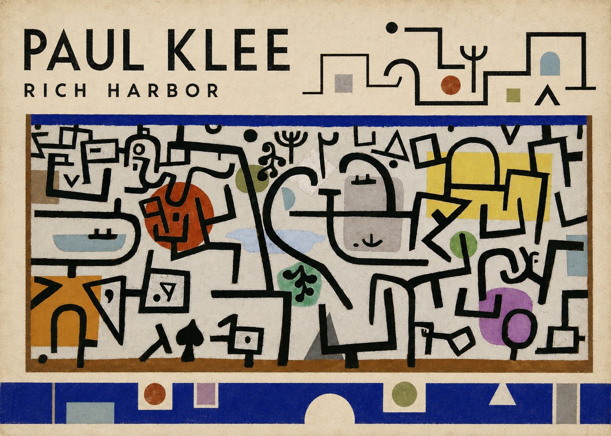 Paul Klee Rich Harbor No4 - Poster