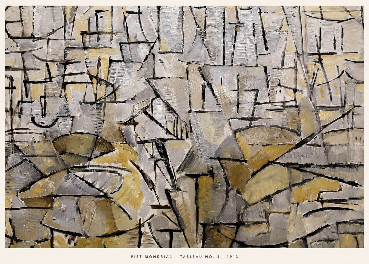 Piet Mondrian Tableau No. 4 No5 - Poster