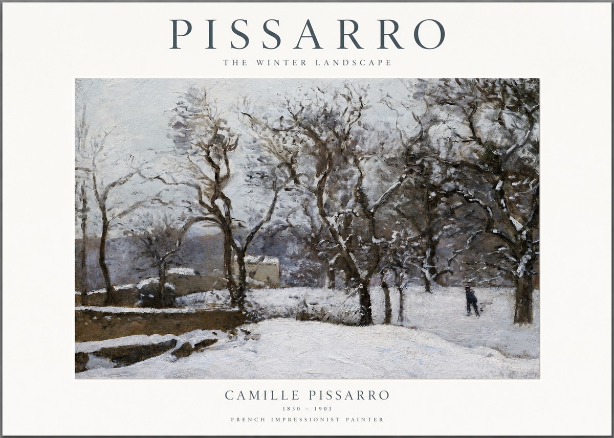 Pissarro The Winter Landscape No1 - Poster