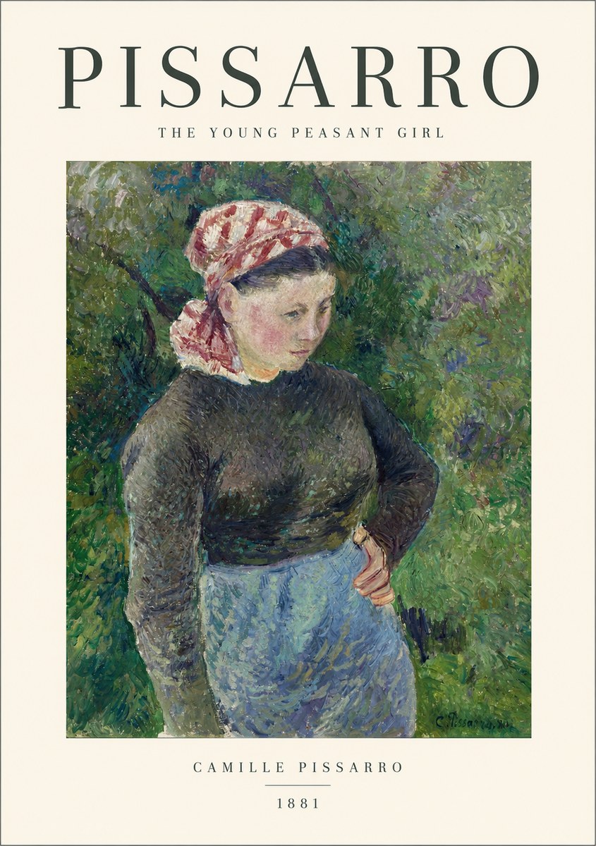 Pissarro The Young Peasant Girl No1 - Poster