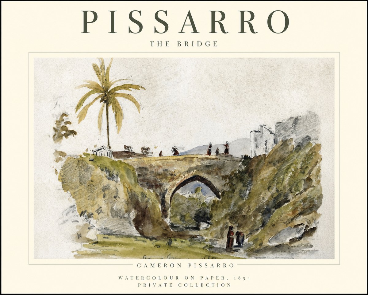 Pissarro The Bridge No1 - Poster