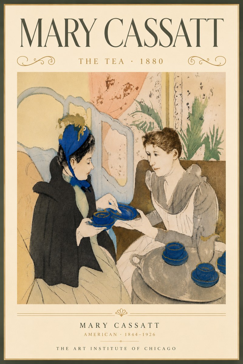 Mary Cassatt The Tea No6 - Poster