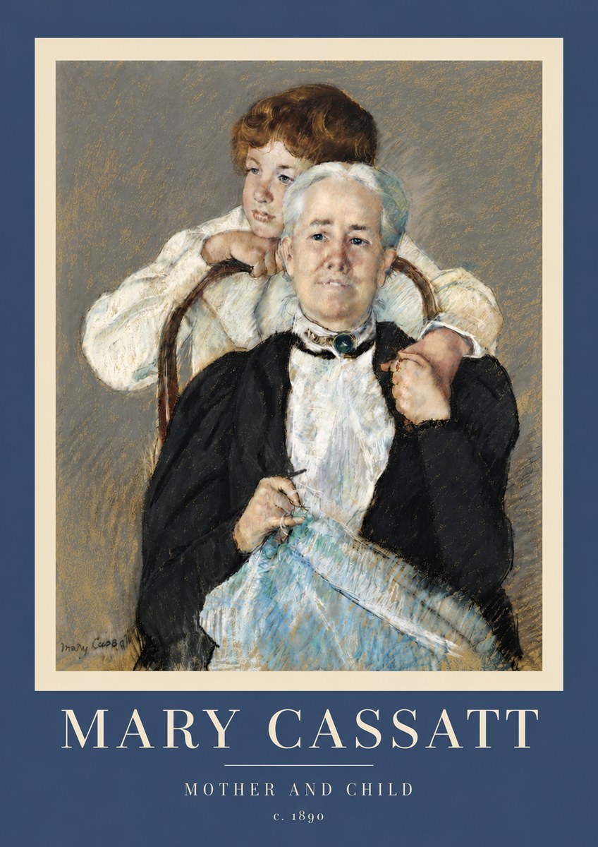 Mary Cassatt Mother and Child V No5 - Poster