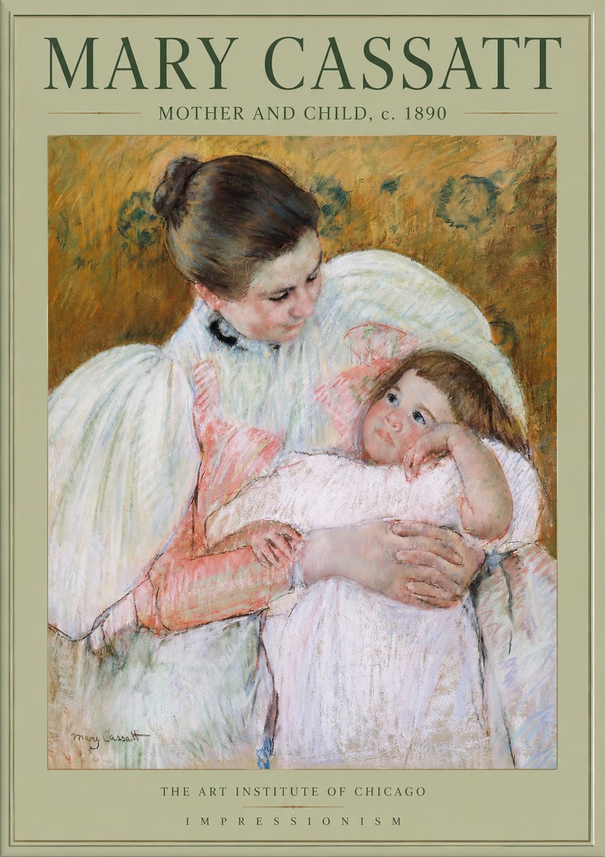 Mary Cassatt Mother and Child VI No2 - Poster