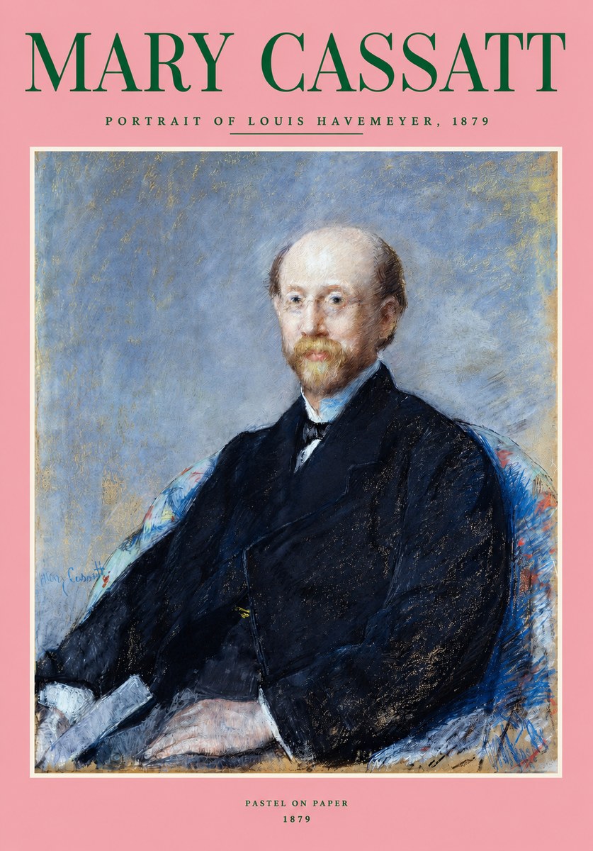 Mary Cassatt Portrait of Louis Havemeyer No2 - Poster