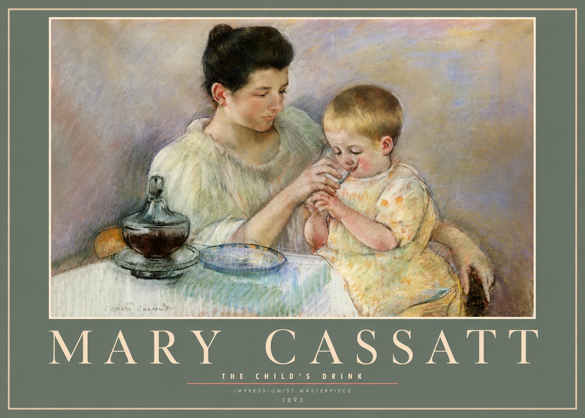 Mary Cassatt The Child's Drink No3 - Poster