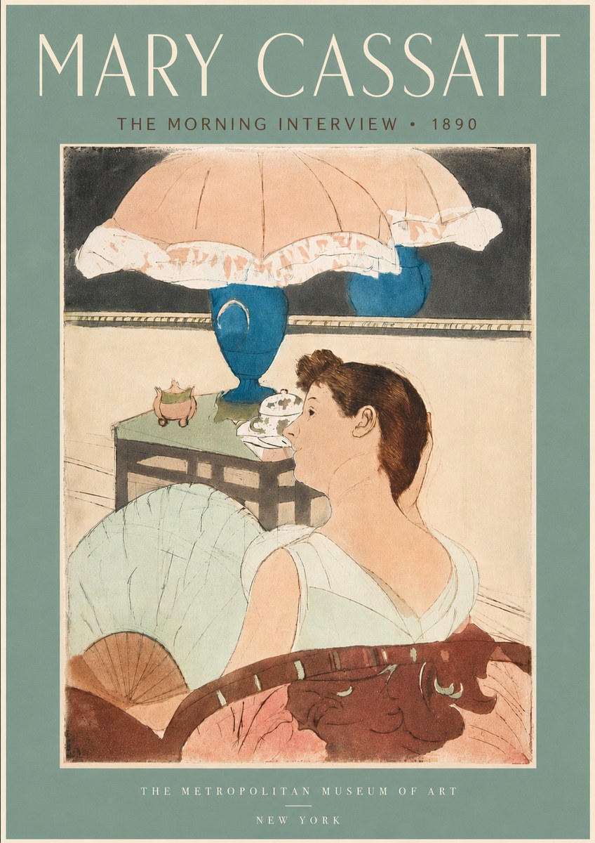 Mary Cassatt The Morning Interview No5 - Poster