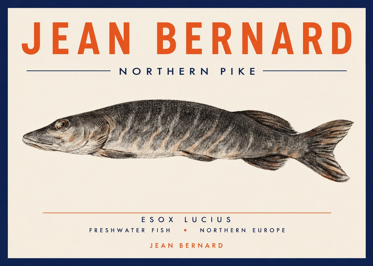 Jean Bernard Australian Lungfish No3 - Poster