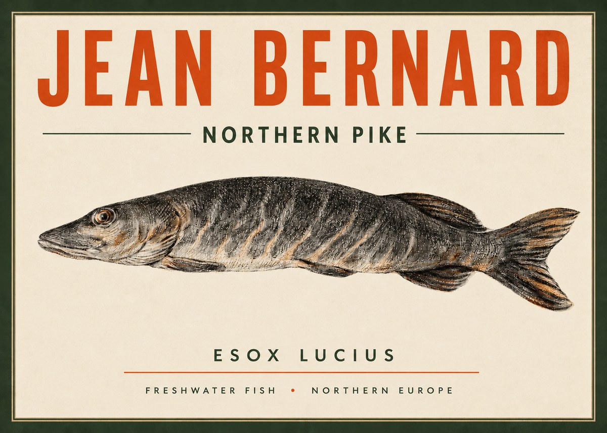 Jean Bernard Australian Lungfish No4 - Poster