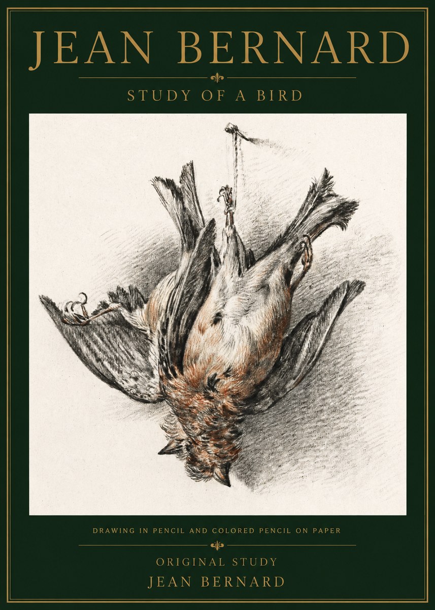 Jean Bernard Study of a Bird IV No5 - Poster