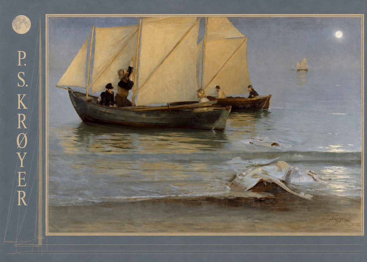 P.S. Krøyer A Ray Washed Ashore No3 - Poster